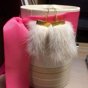 Mink earrings